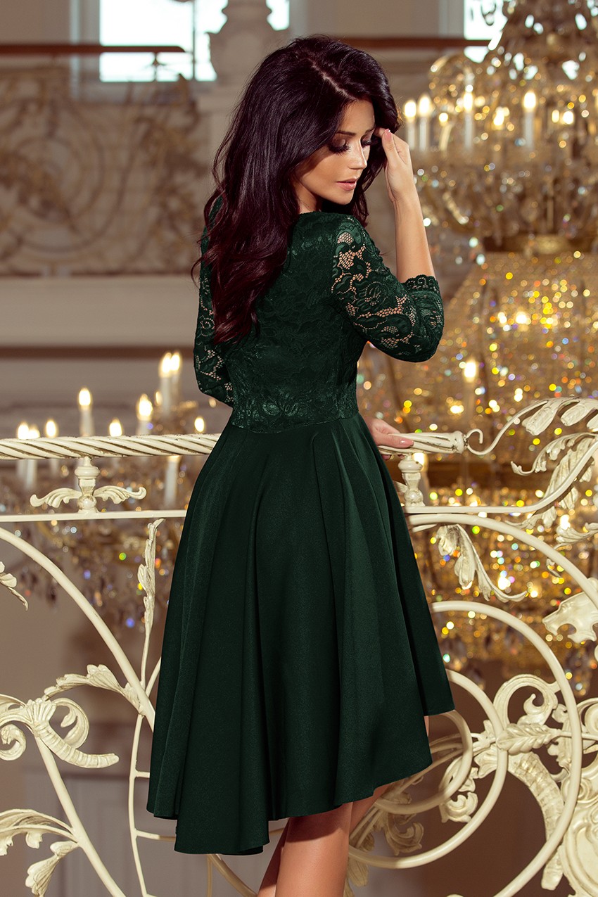 Sukienka na wesele z koronką zielona | Sukienki na wesele |Sklep
