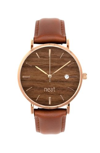 Damski zegarek z drewnem brązowy